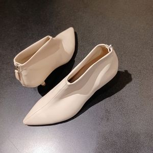 Sister x soeur kitten heel zip boot